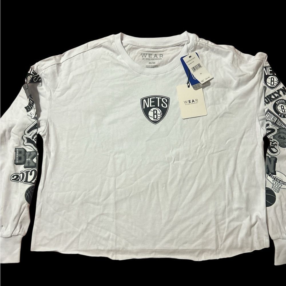 Women’s Brooklyn Nets Long Sleeve Shirt Sz-Medium